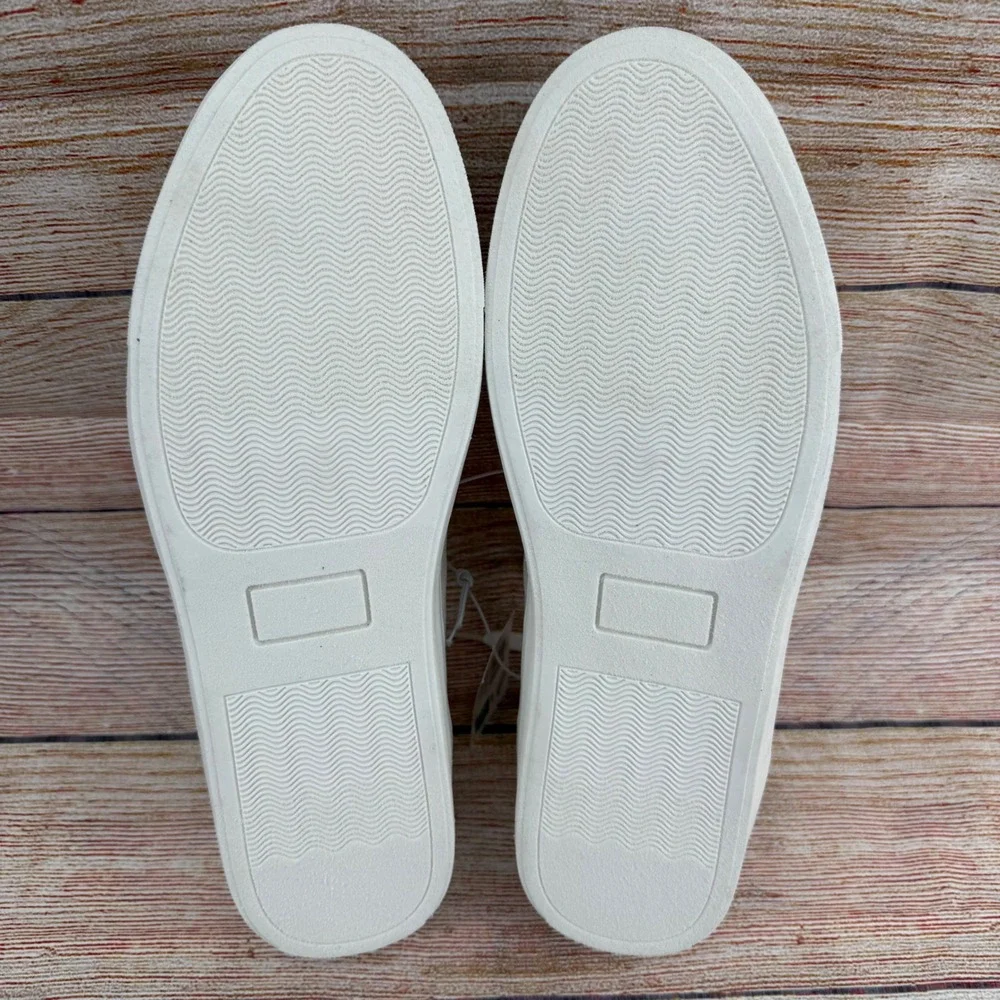 Perry Ellis Portfolio Mens White Low‎ Top Lace Up Sneakers 1851120 Size 9.5 NEW